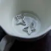 Aretes de Estrella, Modernos y Sencillos, Casuales y Versátiles, Estilo Minimalista Metálico, Aretes de Bobina de Mosquitos, Pendientes para Mujeres Sin Perforaciones