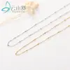 Collar Versátil de Plata de Ley S925 para Mujer, Cadena Sencilla Lisa, Cadena para Clavícula Estilo Japonés y Coreano, Joyería Minimalista, Una Pieza al por Mayor