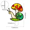 Nova Decoração de Flores em Vasos de Acrílico da Amazon Decoração de Vaso de Flores de Vitral Plug-in Inserido de Cogumelo
