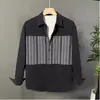 Camisas Casuais Coloridas de Alta Qualidade para Homens, Tops com Gola para Primavera e Outono com Design Único, Modernos e Versáteis, Jaquetas Estilosas