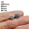 Xizang Prata Retrô Contas Espaçadoras Anêmona Flor Formato Trevo de Quatro Folhas Passante DIY Pulseira Contas de Buda Costas Nuvem Acessórios de Joalheria Atacado