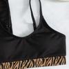 2022 AliExpress Amazon nuevo traje de baño bikini sexy europeo y americano de tres piezas con vientre descubierto, traje de baño