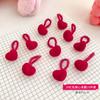 Banda de goma para niños Niña Trenza Accesorios para el cabello de Año Nuevo que no dañan el cabello Cuerda elástica para el cabello Anillo para el cabello de pulgar rojo para bebé