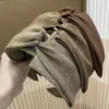 Diadema para Mujer que Hace que la Cara Parezca Más Pequeña, Versátil para Salir, Tendencia Estilo Retro Coreano Francés, Pinza para el Cabello con Banda Cruzada Ancha, Diadema, Pasador para el Cabello para Mujeres