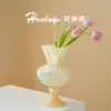 Linterna de Viento Alta Vintage Estilo Francés Florero Dopamina Retro Gama Alta Nicho Vidrio Decorativo Super Hermoso