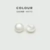 Botón Redondo de Perla Rosa de 1 cm Botón de Hongo Blanco Accesorios de Botón Pequeño para Cuello de Camisa de Mujer Suéter Vestido de Chifón