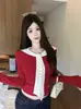 Nueva Camiseta de Manga Larga con Lunares Estilo Coreano Hombro Normal para Mujer Otoño Invierno Adelgazante Favorecedora con Sujetador Incorporado Capa Base de Abrigo