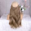 Peluca Larga Ondulada Grande de Una Pieza, Esponjosa Natural Más Malla Cabello Rizado Extensiones de Cabello con Línea de Pesca en Stock