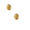 Pendientes Ovalados Tridimensionales Estilo Japonés y Coreano, Diseño de Nicho de Lujo Ligero, Aguja de Plata S925, Pendientes Personalizados, Exquisitos y Versátiles, Venta al por Mayor de una Pieza