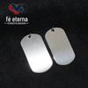 Aço inoxidável sinal militar escovado espelho titânio aço sinal tag etiqueta em branco etiqueta lettering fábrica atacado
