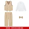Comércio Exterior Transfronteiriço Terno Masculino Formal Estilo Britânico Conjunto de Colete de Cavalheiro Estilo Outono Roupas para Performance de Piano Infantil