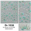 Nuevos Pegatinas para Uñas Redanco 5D en Relieve Estilo Ins Flor de Luz Calcomanías para Uñas Estéreo Dr-1034