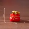 Micro-Paisagem Criativa Ano Novo Estilo Chinês Peixe Koi Saco da Sorte para Atrair Riqueza Decoração DIY Acessório de Pendurar Mini Ornamento de Mesa