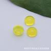 3mm-12mm Fondo Plano Redondo Vidrio Liso Piedra Preciosa Piedra Suelta Venta al por Mayor Color Blanco Vidrio Coloreado Piedra Suelta Accesorios para Joyería