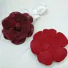 Estilo Francés Doble Capa Pedrería Camelia Rosa Accesorios de Joyería Tocado DIY Sombrero Broche Accesorios para Mujer