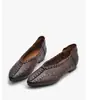 Sapatos Rasos de Tecido Ysshadir para Mulheres, Bico Fino Estilo Francês, Couro Genuíno, Aumenta a Altura, Versátil Novo Sapato Slip-On para o Dia a Dia
