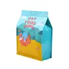 Sacos de Embalagem de Ração para Gatos e Cachorros Mais Vendidos, Sacos Autosselantes com Selagem de Oito Lados, Sacos Stand-Up de Folha de Alumínio para Ração de Animais de Estimação, Lote Pequeno Personalizado