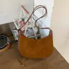 Bolso Femenino Fresco y de Moda Estampado de Leopardo 2025 Nuevo Estilo Ins Bolso Trendy Coreano Tipo Dumpling Gran Capacidad Bolso de Hombro