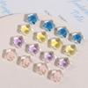 Parche de grasa de estrella de cinco puntas tridimensional transparente de color gelatina con hielo, accesorios para bricolaje, tocado, horquilla, funda para teléfono móvil, material al por mayor