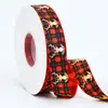 Cinta de Cuadros de Copos de Nieve Navideños Cinta para Lazos de Regalo DIY Decoraciones para Árbol de Navidad Decoraciones