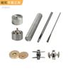 Leigh Accessories 18 Hebilla Magnética de Remache de Doble Cara Instalación con Martillo Paquete de Caja de Herramientas Hebilla a Presión Hebilla Metálica de Doble Pata Absorbente de Hierro Molde