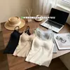 Camisola ajustada para mujer con copas fijas integradas y sujetador acolchado, adecuada para usar en capas o como prenda exterior