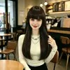 Peluca Completa Nueva de Fibra Sintética de Amazon con Cabello Largo, Liso, Ligero, Natural y Esponjoso, Venta al por Mayor del Fabricante en Stock