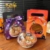 Decoración de Pastel de Halloween 2025 Mousse Bola de Abrazo Caja de Embalaje Portátil Cinta Ojo Perlas de Azúcar Inserto para Galleta