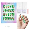 24 Peças de Unhas Postiças Usáveis para Adultos Produtos Acabados Transfronteiriços Patches de Manicure de Alta Qualidade Manicure Amêndoa Removível Atacado