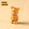 Creativo Mascota Mini Lindo Oso de Dibujos Animados Pulsera Colgante Accesorio de Joyería Talla de Sándalo
