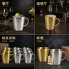 Taza martillada de acero inoxidable 304, taza de café metálica comercial, taza para hotel y restaurante, venta al por mayor y hecha a medida desde la fábrica de origen
