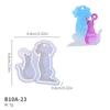 Molde de gota de cristal transfronterizo, colgante de resina para bricolaje, joyería, grulla de papel, pendientes de mariposa, molde de silicona