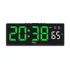 Reloj Despertador LED Popular de Amazon Reloj Despertador Multifunción Reloj de Escritorio Simple Pantalla de Temperatura Múltiples Relojes Despertadores 6660