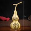 Adornos de Calabaza de Cobre al por Mayor con Tapa Abierta, Calabaza Hueca para Escritorio del Hogar y la Oficina, Caja de Regalo Atrae Riqueza