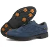 Sapatos de Golfe Antiderrapantes Profissionais, Tamanho Grande 39-49, Travas Fixas, Sapatos de Treinamento de Golfe Confortáveis para Homens, Preto e Branco