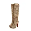 Fábrica 19 novo modelo botas femininas longas, plataforma de camurça elástica salto alto salto grosso botas over-the-knee, atacado tamanho grande comércio exterior calçados femininos