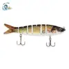 133mm/20.3g Logotipo Personalizável, Cor Realista, Pesca de Água Doce Simulada, Isca Artificial de 8 Seções, Isca de Peixe Multi-Seções