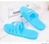 Pantuflas de Cristal Jelly para Hombres y Mujeres, Parejas, Sandalias Huecas de Suela Plana para Baño, Hogar, Estudiantes, Playa Antideslizantes Color Caramelo