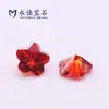Yongjia 3*3~10*10 Flor de Ciruelo Circonita Piedra Blanca Colorida Brillante Flor de Ciruelo Cinco Piedra Preciosa Piedra Suelta Color Diamante Circonita Diamante Colorido