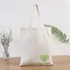 Fornecimento Direto da Fábrica Bolsa de Ombro de Lona para Compras Estudante Bolsa de Algodão Portátil para Publicidade Bolsa de Lona Lisa Pode Imprimir Logo