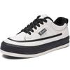 Zapatos de Plataforma Gruesa con Forro Polar para Mujer 2022 Nuevo Color Block Combinable Retro Cuero Genuino Cabeza Grande Deportivos Casuales ins Trendy