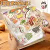 Pegatinas de Anatomía de Alimentos Estilo Vintage Pegatina Decorativa para Planificador de Postres Estilo Ins Japonés Tutorial