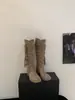 Botas vaqueras largas retro francesas con tacón grueso y flecos para mujer, nuevas botas altas de equitación 2026