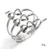 Nuevo Pulsera de Acero de Titanio de Doble Capa con Forma de Corazón, Elegante y de Alta Gama, Versátil y Ajustable para Mujer, Venta Directa