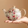 Fábrica Ru Kiln Pastel Nove Pêssego Bule de Cerâmica Único Pote Conjunto de Chá Kung Fu Chinês de Alta Qualidade Bule Não Quente