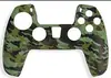Cubierta protectora para mando de PS5 Cubierta de silicona camuflada para PS5 Piel con proceso de transferencia de agua para la mano Cubierta protectora para PS5