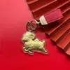 Llavero de oveja de oro puro 999, trae riqueza y prosperidad, adecuado para el Año de la Oveja, cadena para teléfono de oro, charm para bolso, regalo de negocios