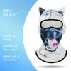 Máscara Facial Divertida con Patrón Animal Impreso en 3D Transfronteriza, Cubierta Facial Completa, Secado Rápido, Transpirable, Máscara de Protección Solar para Exteriores