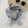 Lenço de Cabeça Hip-Hop Street Europeu e Americano Faixa de Cabelo Estampada Fino Algodão e Linho Quadrado Pequeno Estilo Coreano Moda Versátil Lenço de Cabeça