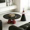 Design de mesa de centro geométrica minimalista, artístico e criativo, para salas de estar pequenas, uso doméstico, luxo leve, mesa de chá minimalista italiana de alta qualidade